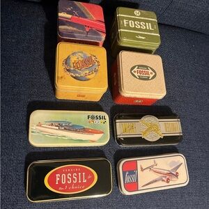 Fossil Vintage Tin Box Collection - Multicolor